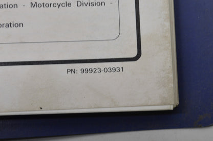 OEM Suzuki 99923-03931 1993 'P' Model Ready Reference & Service Specifications M