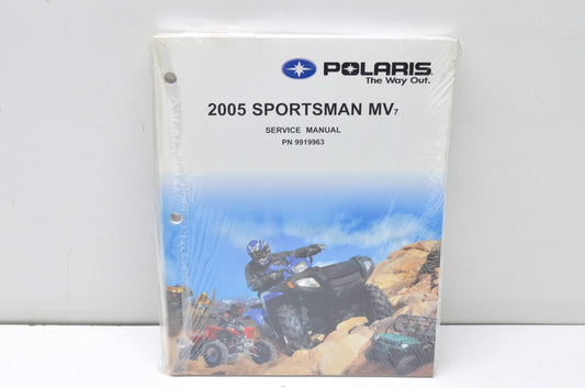 OEM Polaris 9919963 Service Manual 05 Sportsman MV 7 NOS
