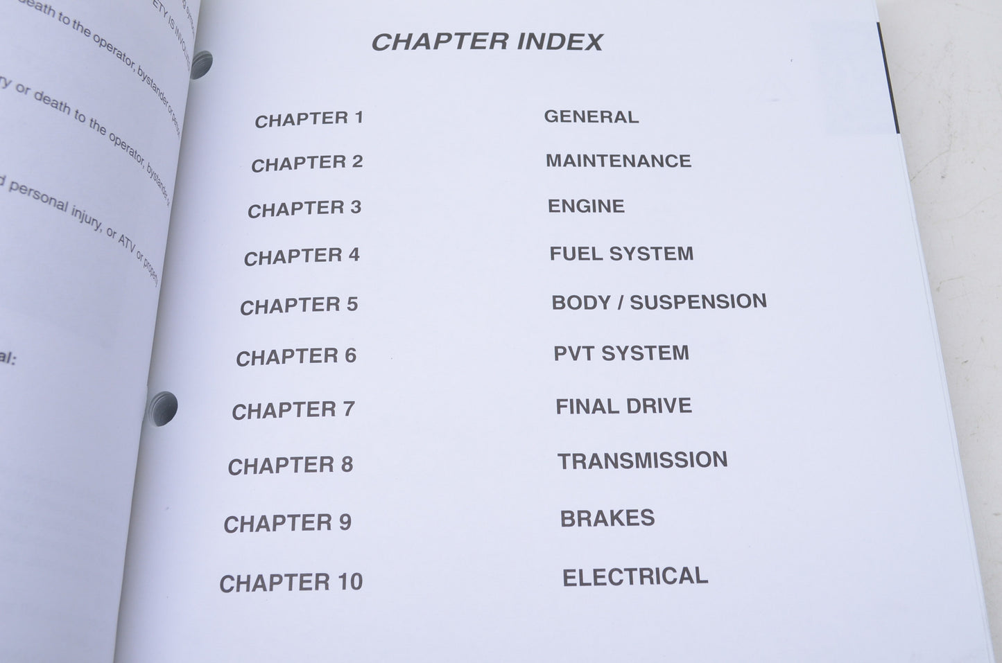 OEM Polaris 9916586 Service Manual 01 Diesel