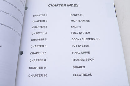 OEM Polaris 9916586 Service Manual 01 Diesel