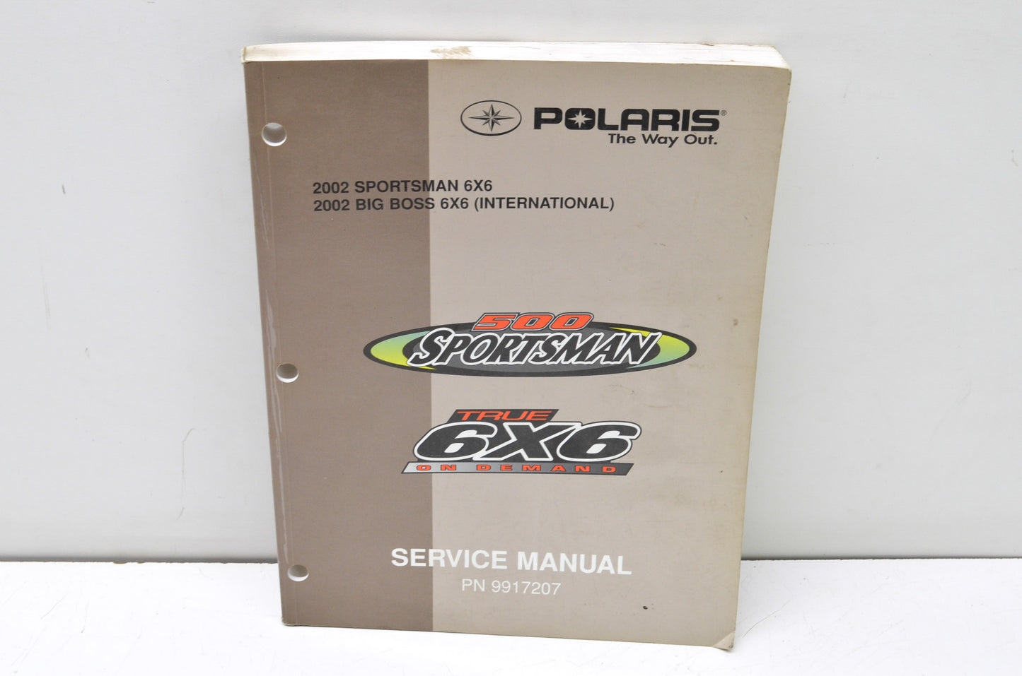 OEM Polaris 9917207 Service Manual 02 Sportsman 6X6