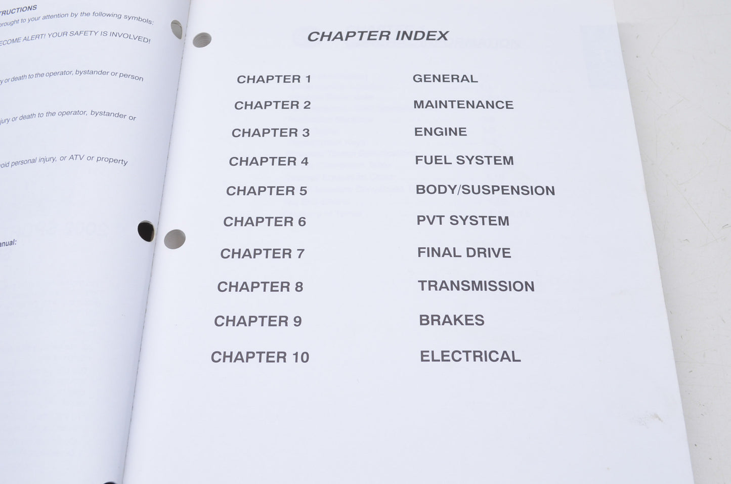 OEM Polaris 9917207 Service Manual 02 Sportsman 6X6