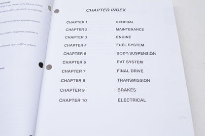 OEM Polaris 9917207 Service Manual 02 Sportsman 6X6