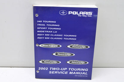 New OEM Polaris 2002 Two-UP Touring Service Manual NOS