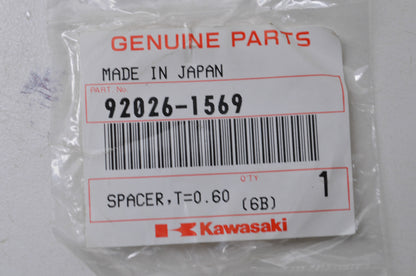 OEM Kawasaki 92026-1569 Spacer T=0.60 NOS