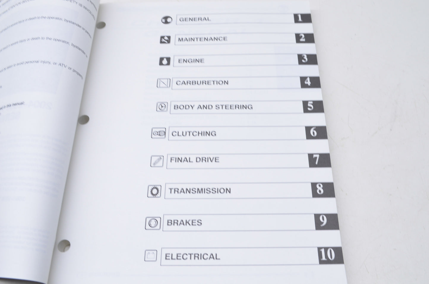 OEM Polaris 9920152 Service Manual 06 Trail Blazer