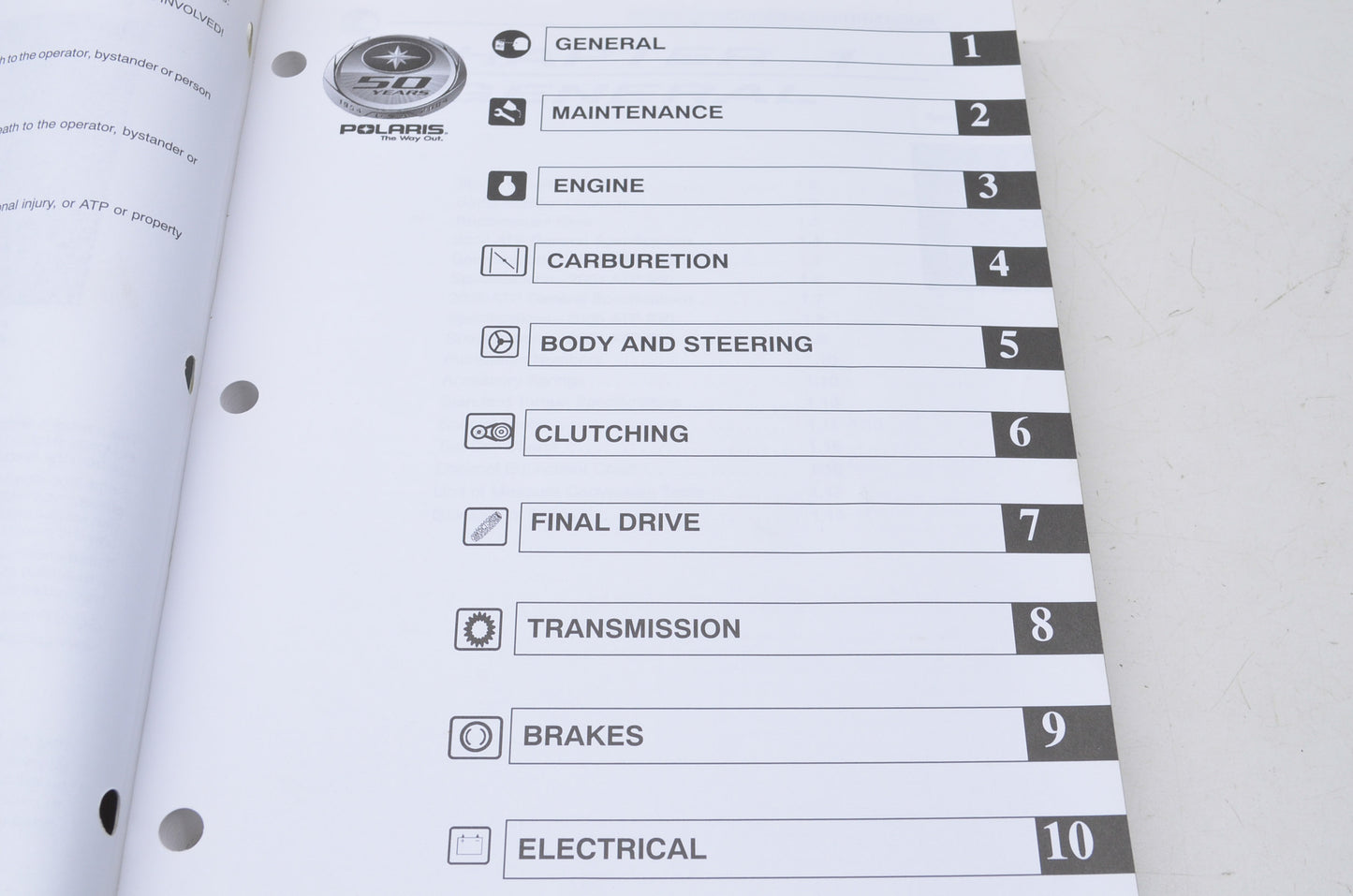 OEM Polaris 9919522 Service Manual 04-05 ATP 330/500