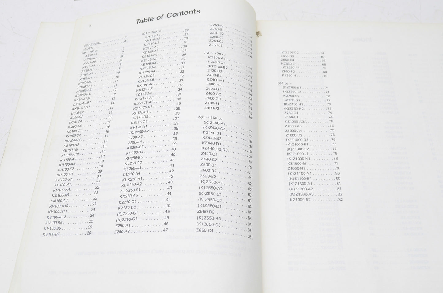 OEM Kawasaki 99930-1002-01 Recognition Manual 79-81
