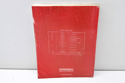 OEM Kawasaki 99924-1013-06 Service Manual KZ750B/G/M
