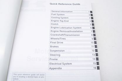 OEM Kawasaki 99924-1266-07 Service Manual ZR1200A