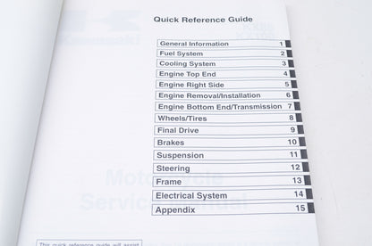 OEM Kawasaki 99924-1265-05 Service Manual KX85A/100D