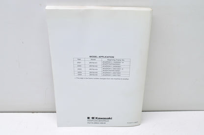 OEM Kawasaki 99924-1269-05 Service Manual ZR750H NOS