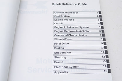 OEM Kawasaki 99924-1269-05 Service Manual ZR750H NOS