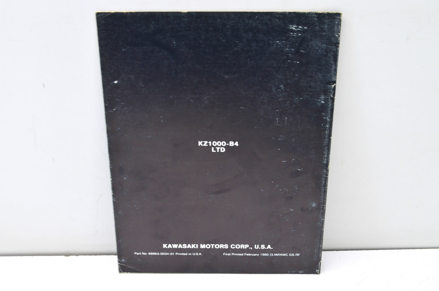 OEM Kawasaki 99963-0034-01 Service Manual Supplement KZ1000B4 NOS