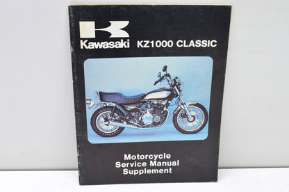 OEM Kawasaki 99963-0035-01 Service Manual Supplement KZ1000G1