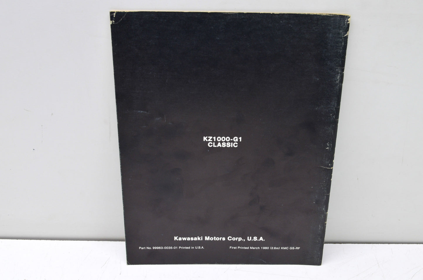 OEM Kawasaki 99963-0035-01 Service Manual Supplement KZ1000G1