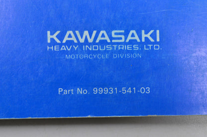 OEM Kawasaki 99931-541-03 Service Manual KZ200