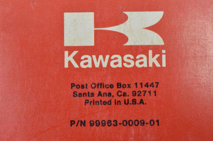 OEM Kawasaki 99963-0009-01 Service Manual KV75/MT1
