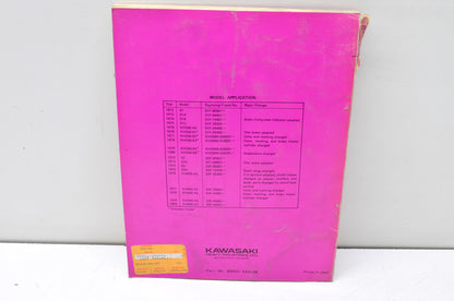 OEM Kawasaki 99931-500-06 Service Manual S SERIES