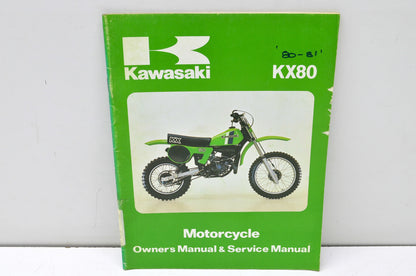 OEM Kawasaki 99920-1085-02 Owner's & Service Manual KX80A2