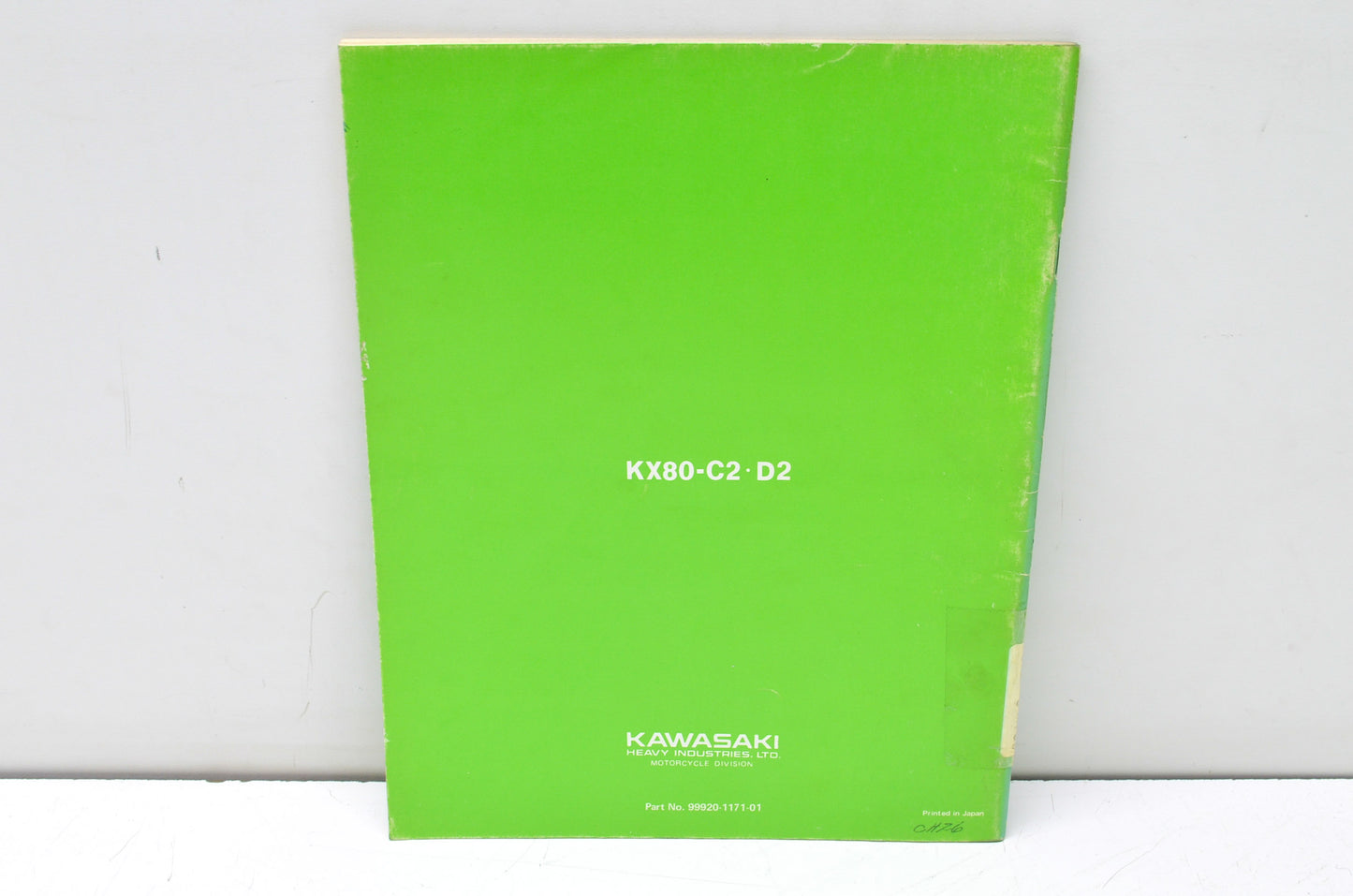 OEM Kawasaki 99920-1171-01 Owner's & Service Manual KX80C2