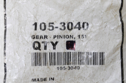 Toro 105-3040 Pinion Gear 15T NOS