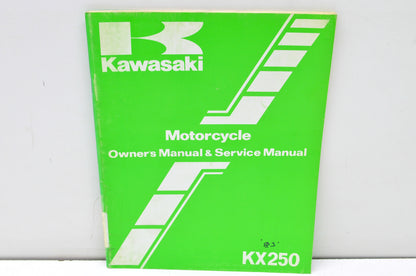 OEM Kawasaki 99920-1211-03 Owner's & Service Manual KX250C1