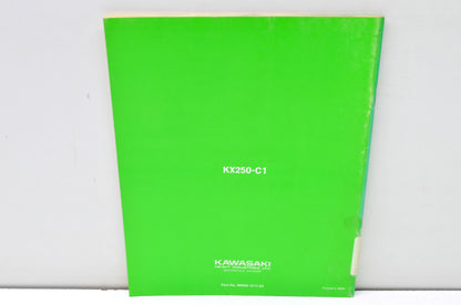 OEM Kawasaki 99920-1211-03 Owner's & Service Manual KX250C1