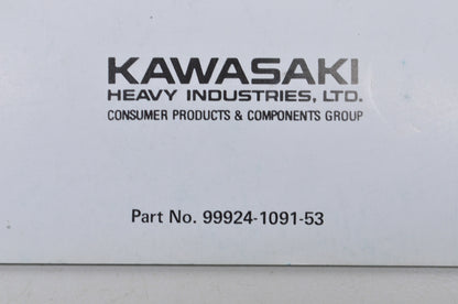 OEM Kawasaki 99924-1091-53 Service Manual Supplement JS440A17 NOS