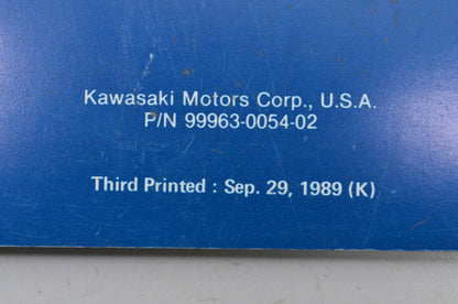 OEM Kawasaki 99963-0054-02 Service Manual JS440A6-10 NOS