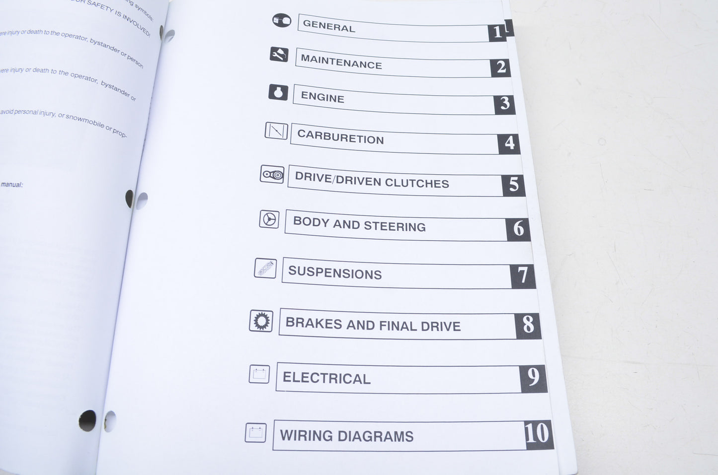 OEM Polaris 9918052 Performance Manual