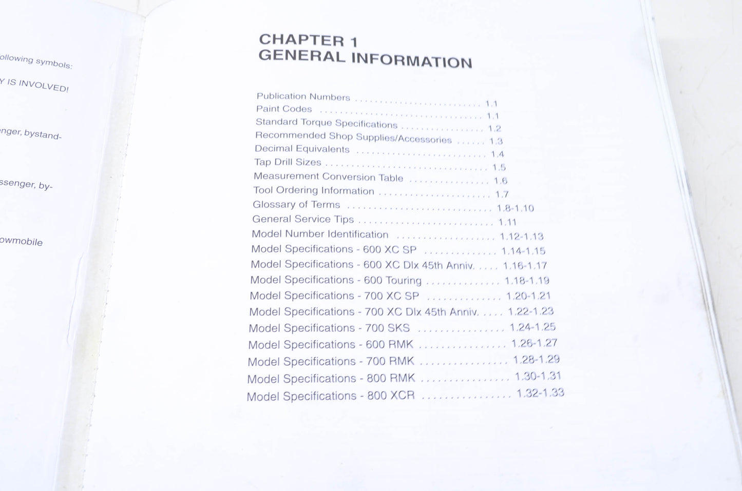 OEM Polaris 2000 Snowmobile Service Manual