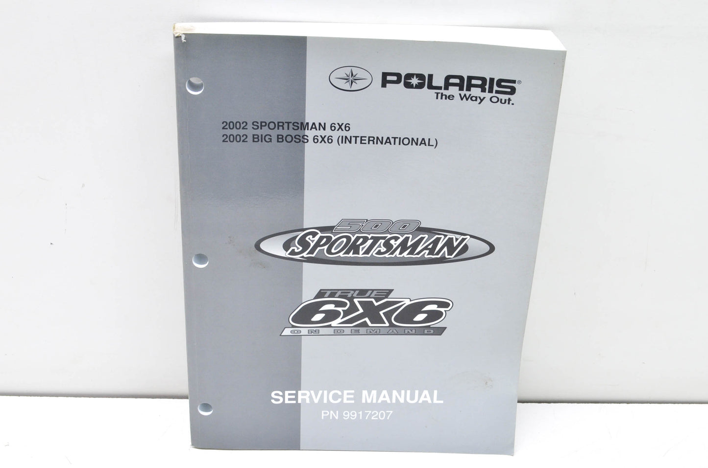 OEM Polaris 9917207 Service Manual 02 Sportsman 6X6