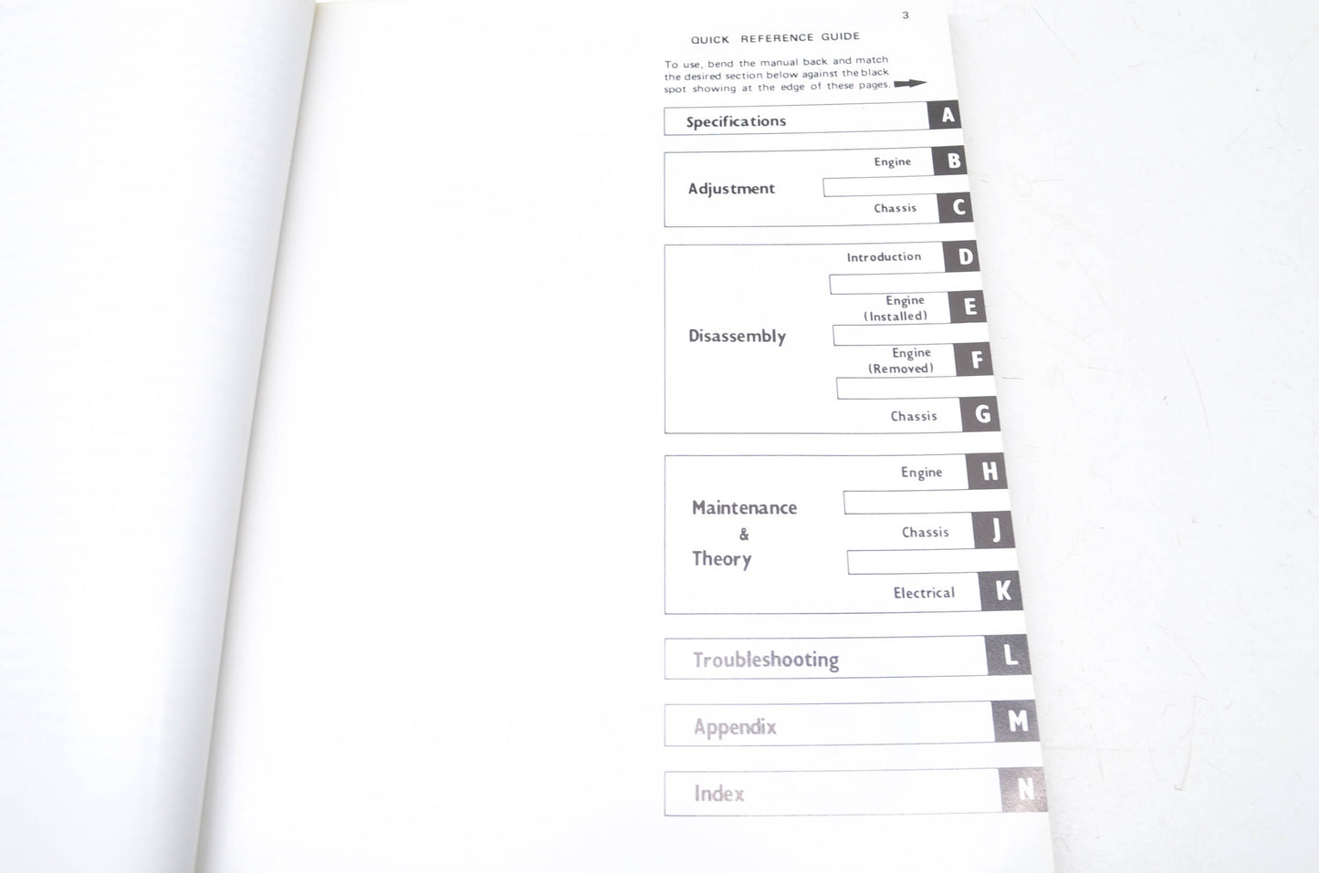 OEM Kawasaki 99924-1024-01 Service Manual KL250A3/B/C