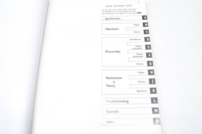 OEM Kawasaki 99924-1024-01 Service Manual KL250A3/B/C