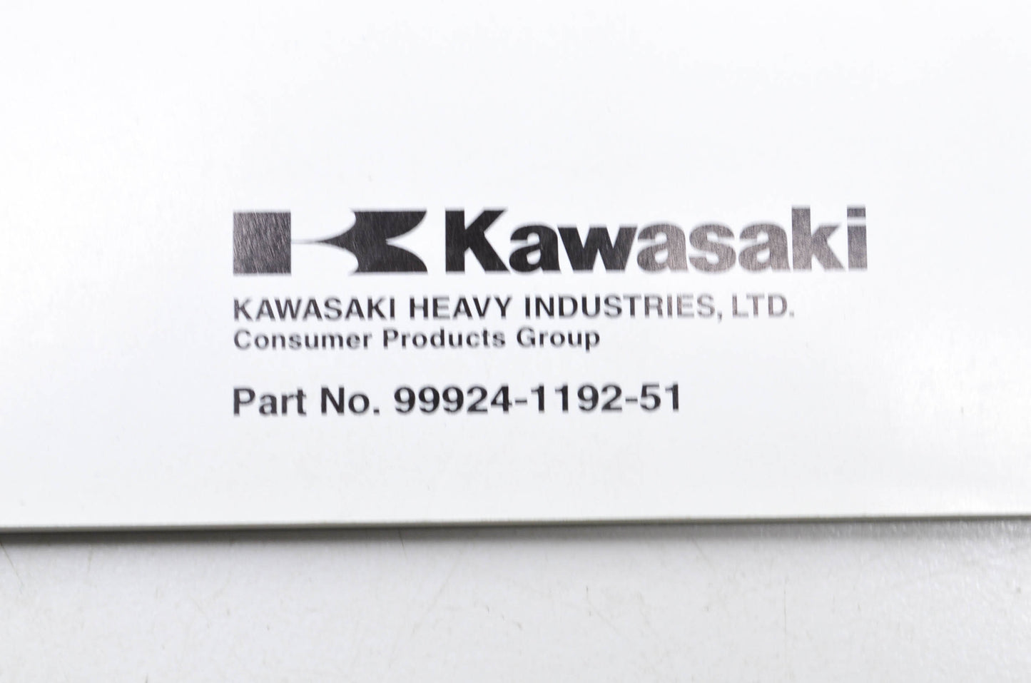 OEM Kawasaki 99924-1192-51 Service Manual Supplement ZX1100F1
