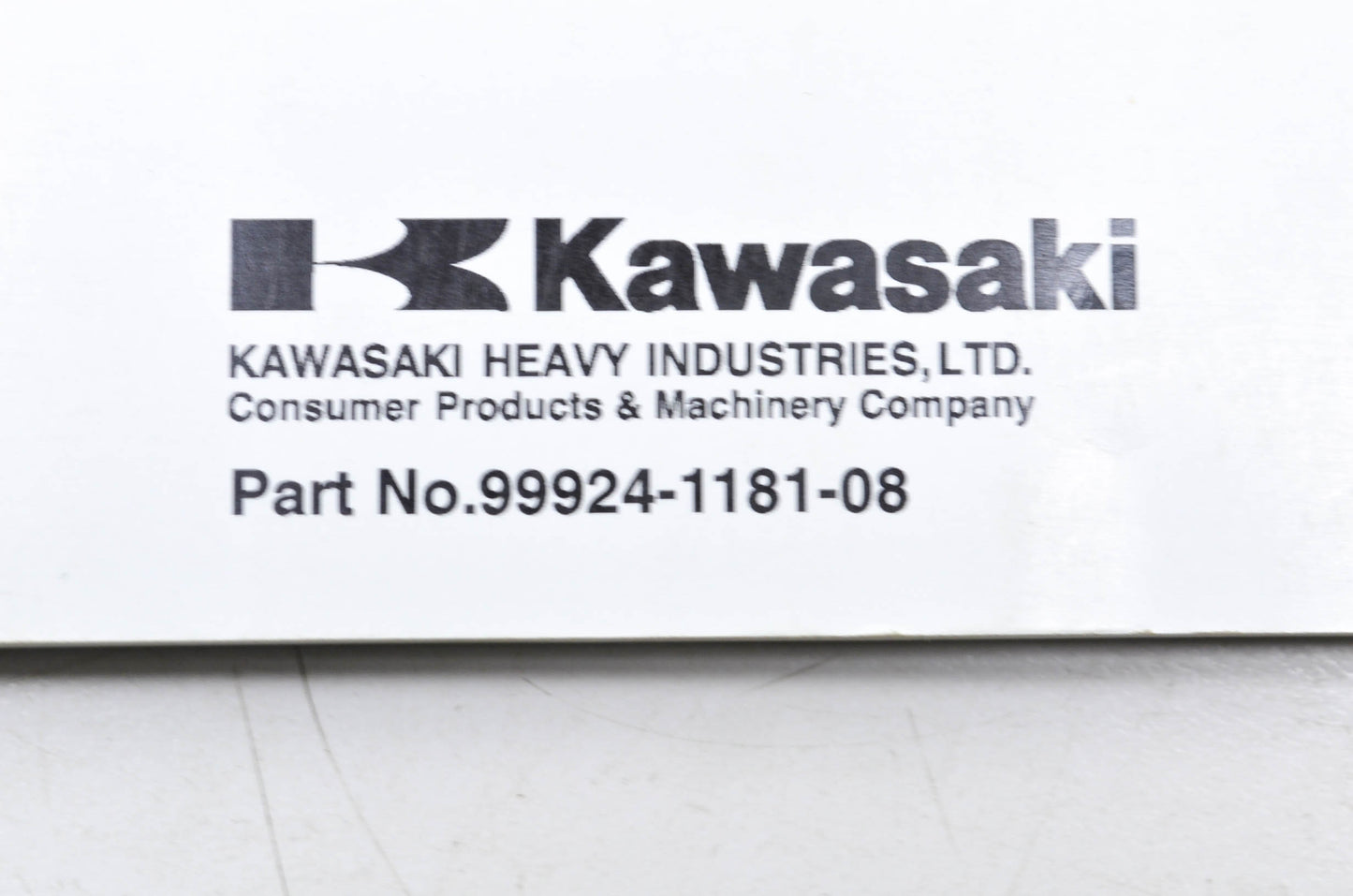 OEM Kawasaki 99924-1181-08 Service Manual KDX200H NOS