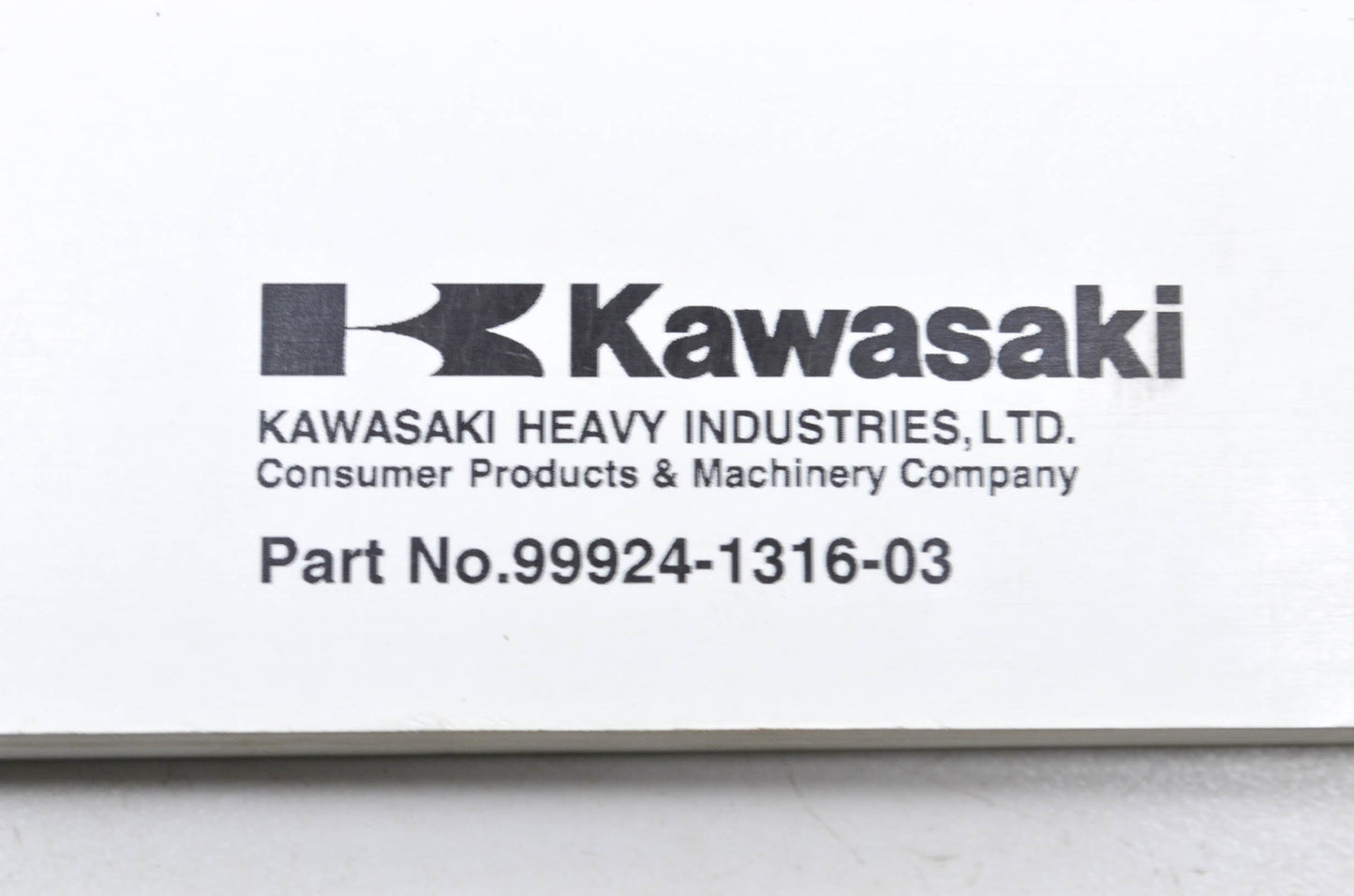 OEM Kawasaki 99924-1316-03 Service Manual VN800B