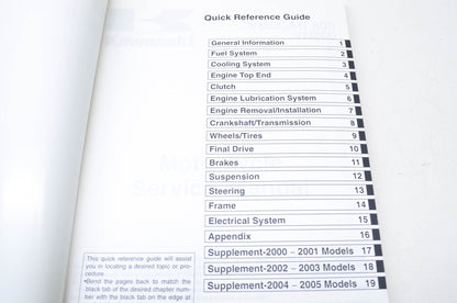 OEM Kawasaki 99924-1183-09 Service Manual VN800A