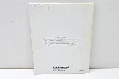 OEM Kawasaki 99924-1185-53 Service Manual Supplement ZL600B NOS