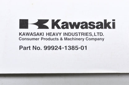 OEM Kawasaki 99924-1385-01 Service Manual KLX450A