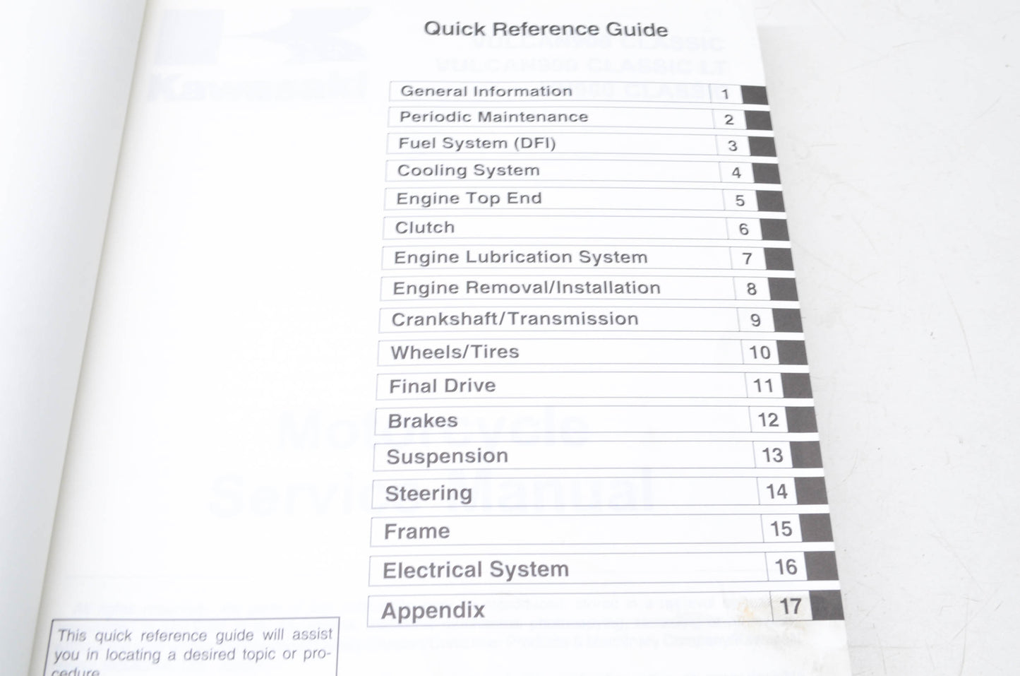 OEM Kawasaki 99924-1366-01 Service Manual VN900B