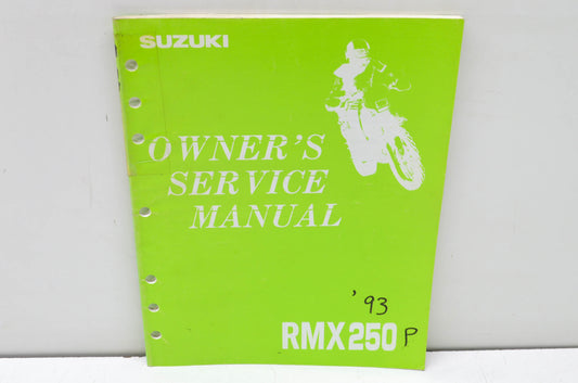 OEM Suzuki 99011-05D54-03A RMX250 Owner's Service Manual