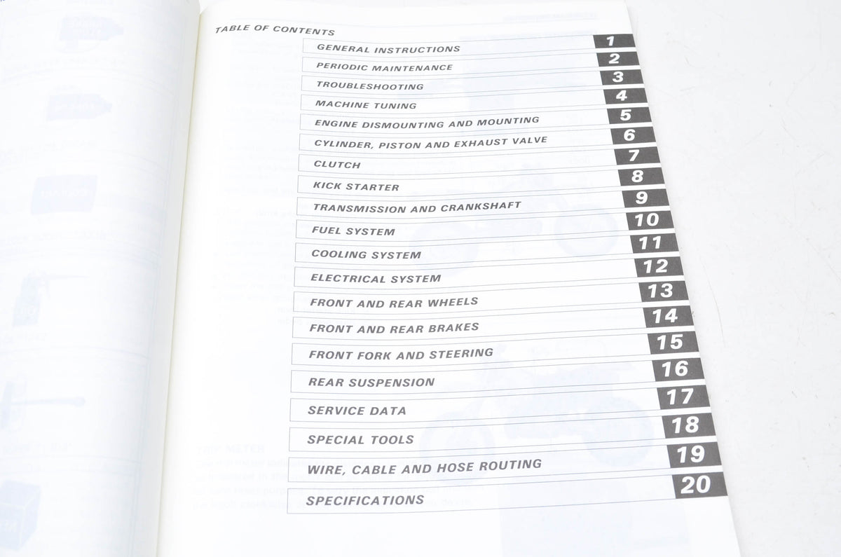 OEM Suzuki 99011-05D52-03A RMX250 Owner's Service Manual