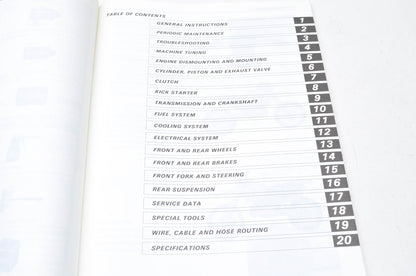 OEM Suzuki 99011-05D52-03A RMX250 Owner's Service Manual