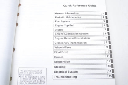 OEM Suzuki 99500-41130-01E 2002 DR-Z110 Service Manual