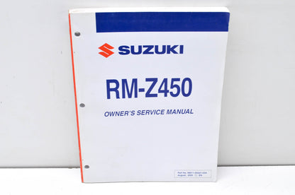 OEM Suzuki 99011-35G51-03A Owner's & Service Manual RM-Z450K6