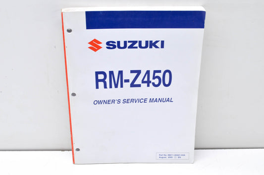 OEM Suzuki 99011-35G51-03A Owner's & Service Manual RM-Z450K6