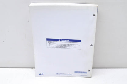 OEM Suzuki 99011-35G51-03A Owner's & Service Manual RM-Z450K6