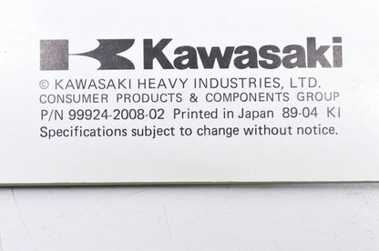 OEM Kawasaki 99924-2008-02 GA1800A, GA2300A, GA3200A, GA3200AS Portable Generato